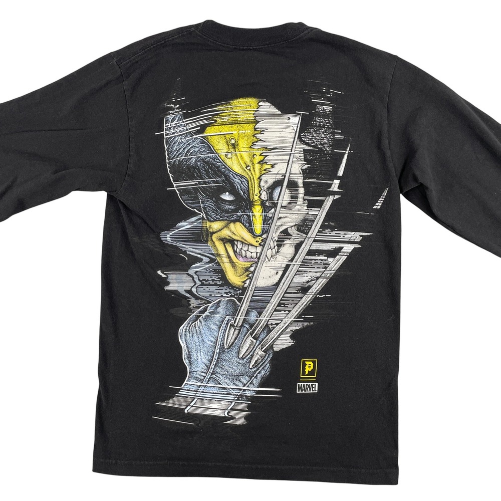 Primitive Shirt Mens S Black Wolverine‎ Marvel Long Sleeve Graphic Skateboarding